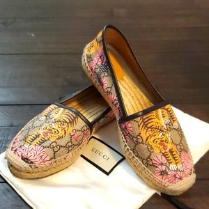 Gucci Tiger Espadrille flat